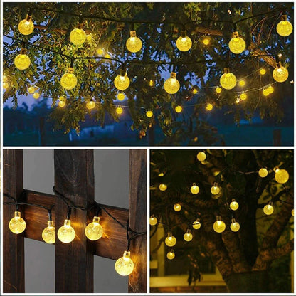 Solar Crystal Globe Fairy Lights