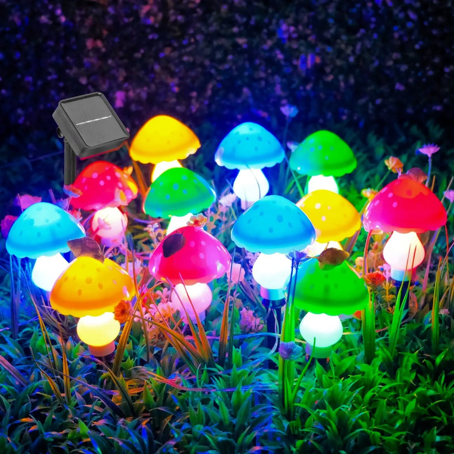 Solar Mushroom Garden Lights