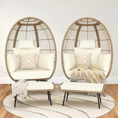 Contemporary Wicker Egg Chair