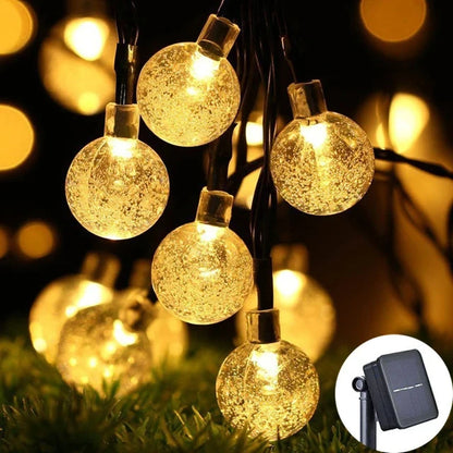 Solar Crystal Globe Fairy Lights