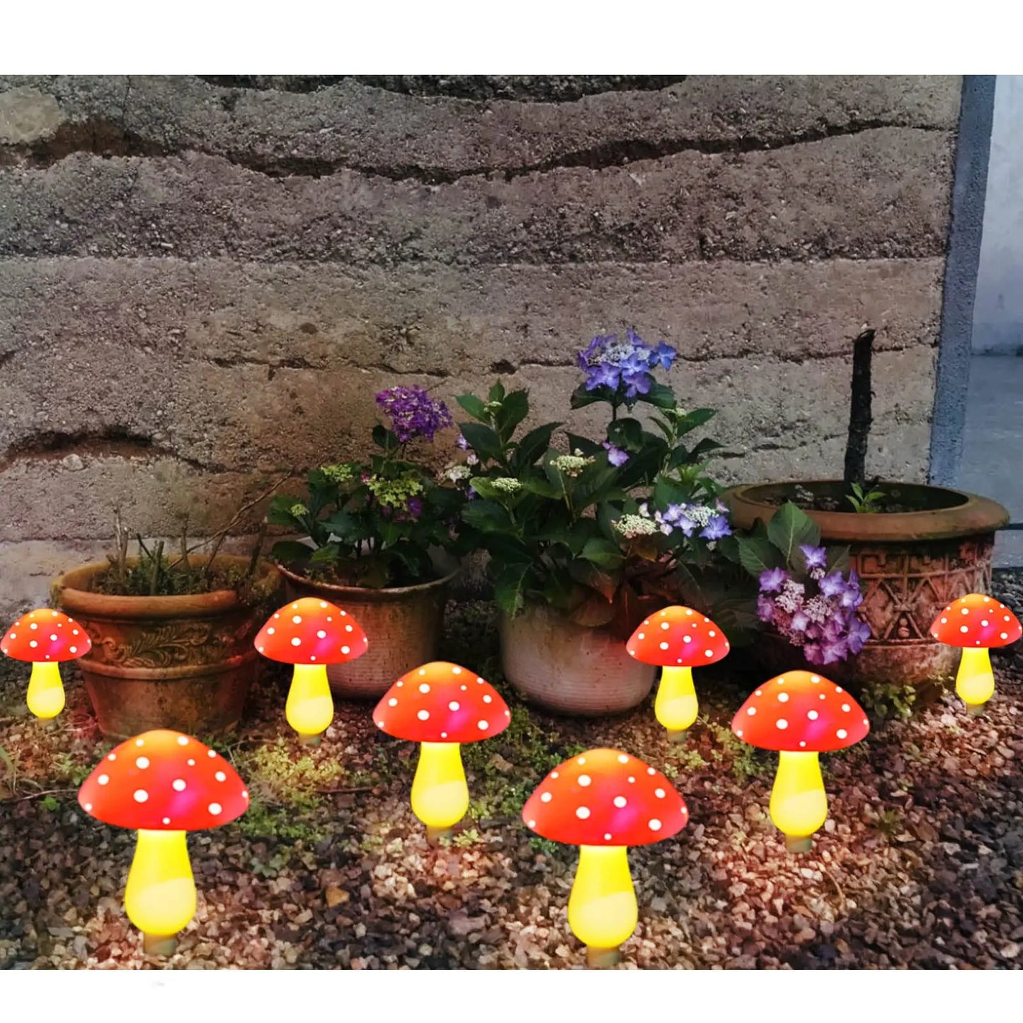 Solar Mushroom Garden Lights